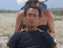 Gif of a dolly zoom from Spielbergs Jaws
